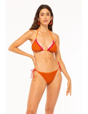 4GIVENESS Bikini triangolo e slip laccetti must have arancione