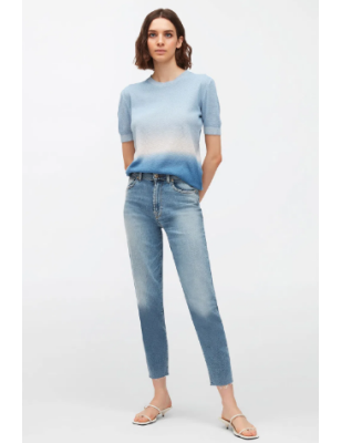 7 FOR ALL MANKIND  MALIA LUXE VINTAGE DREAM TIME WITH RAW CUT HEM