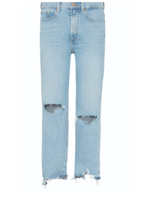 7 FOR ALL MANKIND  LOGAN STOVEPIPE AIRWAVE DISTRESSED
